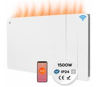 CIARRA Radiateur Électrique 1500W WiFi avec App, Chauffage Céramique avec Thermostat, Radiateur Mural Programmable, IP24, 10–20 m², Blanc
