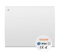 CIARRA Radiateur électrique CBHT10E Inertie sèche céramique 1000W salle de bain/chambre 10–15 m²