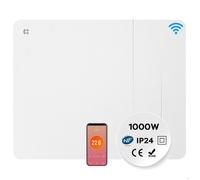 CIARRA Radiateur Inertie Céramique, Film 1000W WiFi Chauffage Fixé Programmable LCD Thermostat CBHTD10A-W
