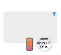 CIARRA Radiateur Inertie Céramique, Film 1500W WiFi Chauffage Fixé Programmable LCD Thermostat CBHTD15A-W
