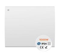 CIARRA Radiateur électrique CBHT10E Inertie sèche céramique 1000W salle de bain/chambre 10–15 m²