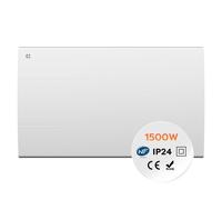 CIARRA Radiateur Électrique Fixé Inertie Sèche Céramique 1500W, pour Salle de Bain ou Chambre 10-20㎡ CBHT15E