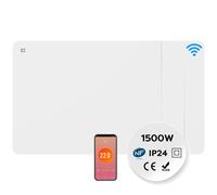 CIARRA Radiateur Inertie Céramique, Film 1500W WiFi Chauffage Fixé Programmable LCD Thermostat CBHTD15A-W