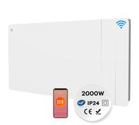 CIARRA Radiateur Inertie Céramique, Film 2000W WiFi Chauffage Fixé Programmable LCD Thermostat CBHTD20A-W