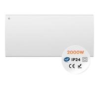 CIARRA Radiateur Électrique Fixé Inertie Sèche Céramique 2000W, pour Salle de Bain ou Chambre 15-25㎡ CBHT20E