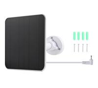 ciciglow Chargeur de Caméra à Panneau Solaire, pour Batterie de Caméra Ring Spotlight et pour Batterie Stick Up Cam, Panneau Solaire Mural 12W, Rapide (WHITE)