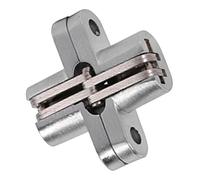 ciciglow Charnière Invisible Premium pour Armoires et Portes Coulissantes, Charnière Croisée à 180 Degrés Antirouille en Alliage de Zinc 43.7mm/60.4mm/68.8mm/94mm (43,7 mm)