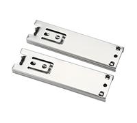ciciglow Mini Glissières de Tiroir 5 ", 2 Pièces, Guide en Acier Durable, Extension Complète pour Garde-robe et Meubles de Cuisine