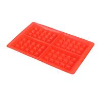 ciciglow Moule à gaufres en silicone, moule à gâteau en silicone bricolage, accessoire de cuisine réutilisable pour ustensile de(4 with rectangle 51060)