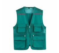 Cicilin Gilet de Travail avec Multipoches, Gilet de Sécurité Réfléchissant, Volunteer Gilet Sans Manche Multifonctionnel Homme Femme