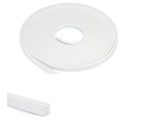 CiCixixi Canal diffuseur LED - 5 m - 12 x 12 mm - Barre profilée et diffuseur - Encastrable - Flexible - Pour bandes LED jusqu'à 8 mm - Étanche IP65