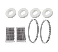 Cidegoo 4 roues en mousse 6101611 R4, 2 courroies 9985006 R2, 2 brosses 6101641 R2 compatibles avec les robots nettoyeurs de piscine Dolphin
