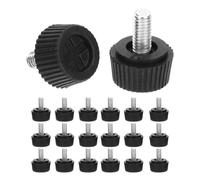 Cidegoo Lot de 10 pieds de meubles réglables M6 à visser pour pieds de table ou d'armoire - Pieds de nivellement robustes pour bureau