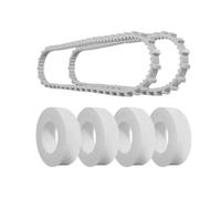 Cidegoo Lot de 4 anneaux de roue en mousse compatibles avec nettoyeur de piscine robotique Dolphin ainsi que ceintures et brosses