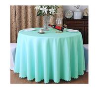 CIEEIN CIEHT Nappe Ronde Maison hôtel Jupe de Table de Banquet Bleu 240cm de diamètre