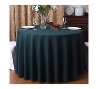CIEEIN CIEHT Nappe Ronde Maison hôtel Jupe de Table de Banquet Vert foncé 240cm de diamètre