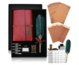 Cieex Vintage Plume calligraphie Set Bronze Ink Dip Pen