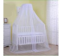 Ciel de Lit Bébé Voile Grande Taille Moustiquaire Décorative Blanc