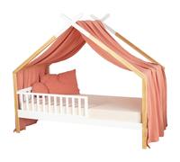 Baldaquin pour lit de bébé en gaze de coton Jeann - 420 x 130 cm - Terracotta | par SEVIRA KIDS