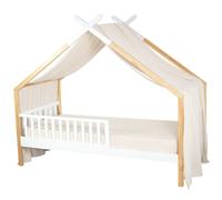Baldaquin pour lit de bébé en gaze de coton Jeann - 420 x 130 cm - Beige | par SEVIRA KIDS