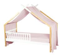 Baldaquin pour lit de bébé en gaze de coton Jeann - 420 x 130 cm - Rose | par SEVIRA KIDS