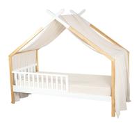 Ciel De Lit Cabane Toile En Gaze De Coton Jeanne 420 X 130 Cm Beige TU