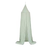 Ciel de lit ""Lili"" en gaze de coton H 250cm vert - Atmosphera Créateur d'intérieur