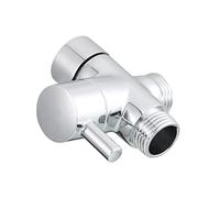 CIENCIA DSF007 Robinet de douche 1/2" en laiton 3 voies pour douche à effet pluie et bras de douche Chromé