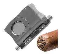 Cigares V Cutter - Lame Inox Avec 2 Poinçons Cigares | Coupe-poinçon à cigares avec cadeau décoratif à lame tranchante