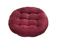 CIGPKLO Coussin Fauteuil Suspendu Grands oreillers Ronds de siège Sol, Coussins Gris touffetés en Velours côtelé for Yoga Plein air, Tatami, Coussin Chaise, sièges décontractés(Color 9,Round 55cm)