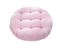 CIGPKLO Coussin Fauteuil Suspendu Grands oreillers Ronds de siège Sol, Coussins Gris touffetés en Velours côtelé for Yoga Plein air, Tatami, Coussin Chaise, sièges décontractés(Color 7,Round 55cm)