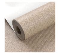 CIGPKLO Papier Peint Textile Papier peint PVC uni, couleur unie, lin, motif imitation paille tissée, non autocollant, imperméable, minimaliste(Khaki Grey,0.530mx9.5m)