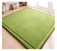 CIGPKLO Tapis en Polaire Corail Tapis Chenille en Molleton De Corail, 20MM, Tatami, Table À Thé Manuelle, for Chambre Coucher, Rectangulaire, for Salon(Light Green,200x100cm)