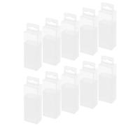 Ciieeo 10 Pièces Boîte de Rangement pour Forets en Plastique Couvercle Transparent, Design Extensible et Compartiments Internes pour Atelier et Travail du Métal