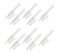 Ciieeo 10 Pièces Stylo Pinceau de Recharge Vide Transparent Pointe Souple et Mécanisme à Valve, Tube Rechargeable en Plastique, pour Tableaux Noirs et Verre à Usage Domestique ou Bureau