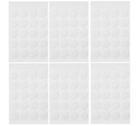 Ciieeo 1000 Pastilles Adhésives Double Face Rondes Transparentes Points Adhésifs, Blanc, Forte Adhérence, Design Discret, pour Murs et Salles de Bains