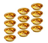 Ciieeo 12pcs Coupelle Perforée en Métal pour Bakhoor, Insert pour Brûleur de Parfum, Décoratif et Pratique pour Ambiance Maison