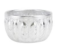 Ciieeo 1pièce Bol Décoratif Alliage Étain Sûr pour Maison Restaurant Bol Ménager Rond Résistant et Facile à Nettoyer Snacks et Soupe Plusieurs styles