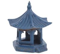 Ciieeo 1pièce Miniature Pavilion Shaped Craft Flowerpot Hexagonal Micro Landscape Model Creative Desktop Decor Zen Style for Home Office Couleur Aléatoire
