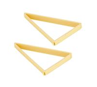 Ciieeo 2 Pièces Moule Triangulaire pour Croissant Portion Régulière, en Pp | Pâtes Feuilletées et Plaque de Cuisson, Usage en Boulangerie Professionnelle, Couleur Kaki