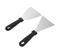 Ciieeo 2 Pièces Spatule De Cuisson Barbecue Plaque Grattoir Spatule À Steak Grattoir À Gril Incliné Outils De Cuisson Accessoires De Cuisine Grill Tourneur Spatule De Barbecue Outils De