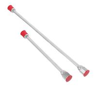 Ciieeo 2 Pièces Tige Extension à Embout sans Air en Aluminium Argenté avec Poignée Antidérapante et Construction Légère pour Pulvérisateur à Peinture Airless, pour Zones Difficiles