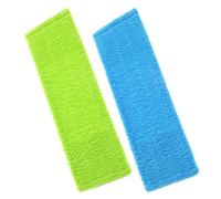Ciieeo 2pcs Lingettes de Nettoyage en Polaire Corail pour Recharge Serpillère, Absorbent Huile et Saleté, Réutilisables pour Nettoyage en Restaurants et Bureaux