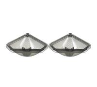 Ciieeo 2pièces Panier Égouttoir Magnétique Triangulaire pour Évier Panier Suspendu sans Perçage Égouttoir Angle Compact pour Cuisine Pratique et Gain de Place Lot