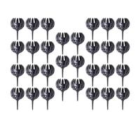 Ciieeo 30 Pièces Boîtes à Engrais en Plastique Noir Forme Griffe, Protègent L'engrais Vent Animaux, pour Petites Plantes et Bonsaïs