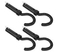 Ciieeo 4 Pièces Crochet pour Robot Piscine en Perche Télescopique | Structure à Clip, Prise Antidérapante, Design Compact, pour Piscines hors Sol et Enterrées, Noir