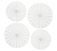 Ciieeo 4 Pièces Outil De Presseur En Conserve Presse En Pot Pour Légumes Plaque De Grille De Bocal En Fermentation Accessoire De Pot De Décapage Jar Press Pour Les Conserves White