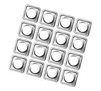 Ciieeo 40 pièces Protège-brûleur Aluminium Résistant Chaleur Couvre-feux pour Cuisinière à Gaz Anti-huile et Réutilisable Tapis de Protection Carré pour Cuisine