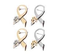 Ciieeo 4pcs Broches Griffe de Chien en Alliage pour Femmes, Jolie Décoration Vêtement de Nœud, Accessoire Élégant pour Anniversaire et Mariage