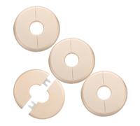 Ciieeo 4pcs Plaques de Plomberie Rondes en Ppr, Couvercle Décoratif de Tuyau Facile à Installer pour Cache-trou Mural et Bride de Toilette, pour Fête Estivale et Décoration Murale